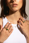 Anillo Zig Zag Beads