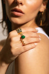 Anillo Zig Zag Beads