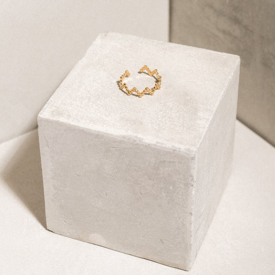 Anillo Zig Zag Beads