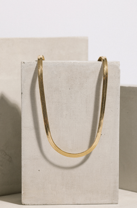Collar De Serpiente Plana Mediana
